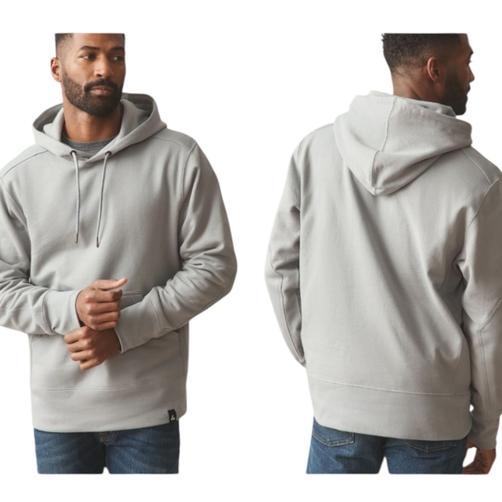 NEW American Giant Classic Pullover Hoodie Heavyweight Fleece Sharkskin Grey M